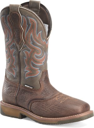 Medium Brown Double H Boot IRONHIDE 